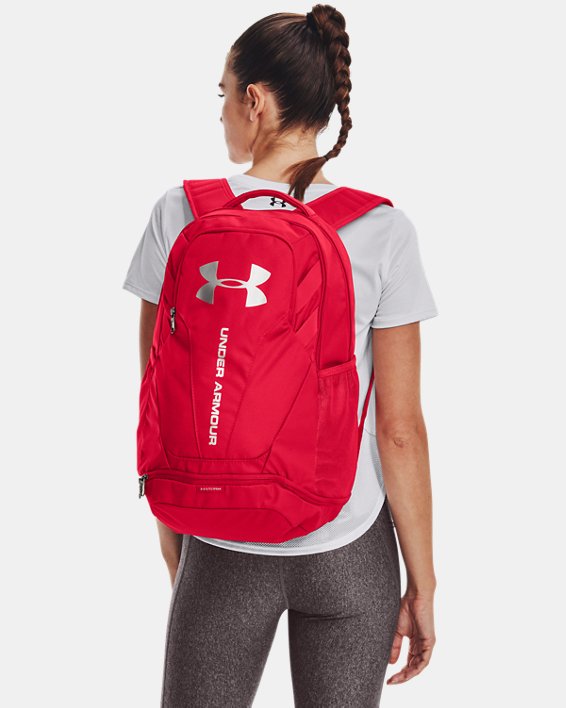 Men's UA Hustle 3.0 Backpack, Red, pdpMainDesktop image number 5